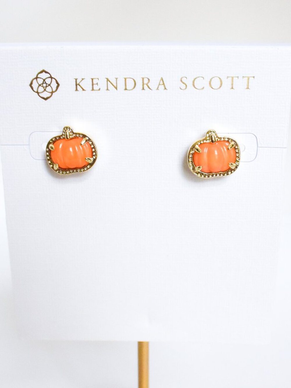 *Kendra Scott* Pumpkin Gold Stud Earrings - NEW! - FAST SHIP! - (rv: $75!)